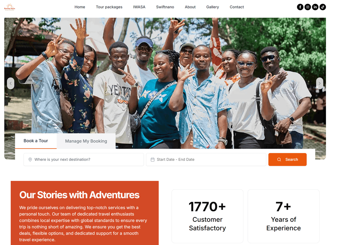 Bonvas Tours - Travel Operating Platform